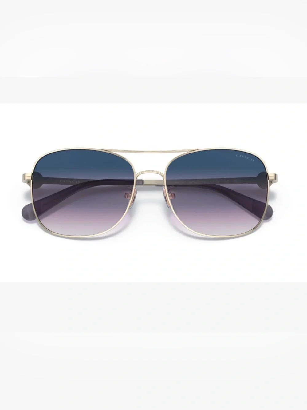 NEW- Coach Sunglasses, HC 7127 (C6177) 90053C 3N (Light Gold), 56-16-140, Metal